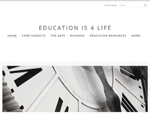 Tablet Screenshot of educationis4life.com